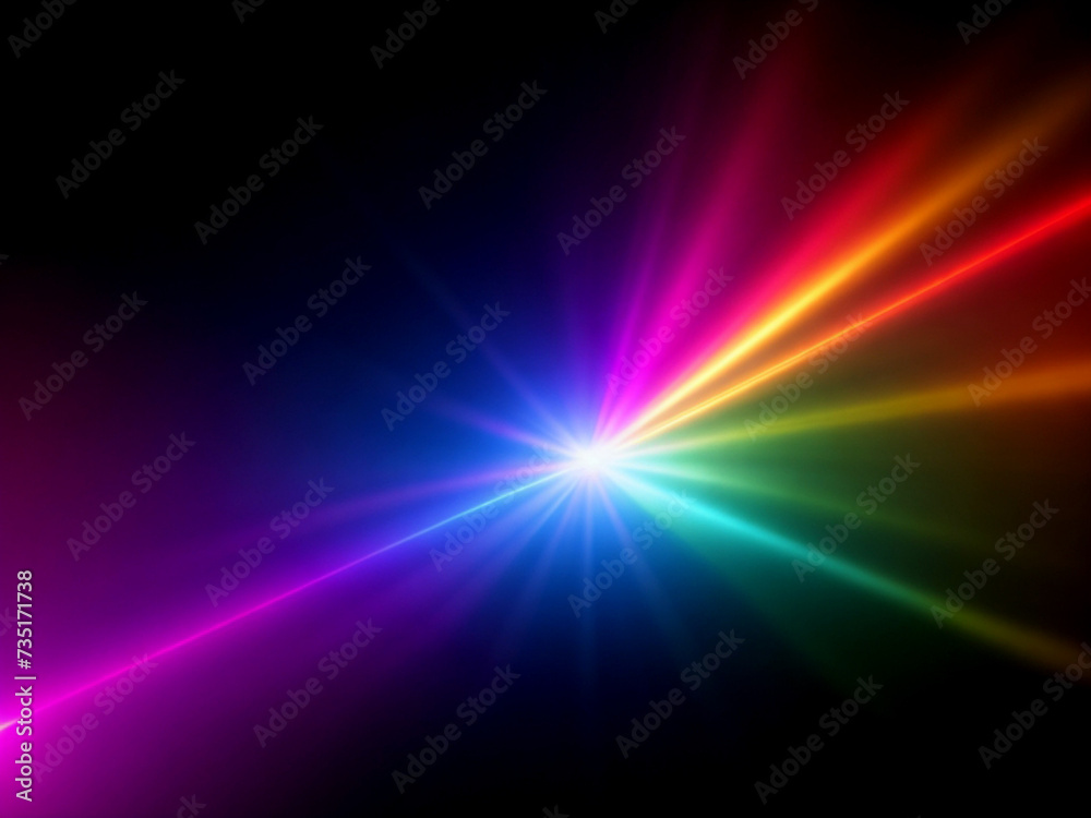 Light lens flare background effect