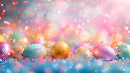 Easter Background, Colorful Festive Easter Wallpaper 