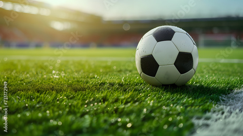 soccer ball on grass © Chandler