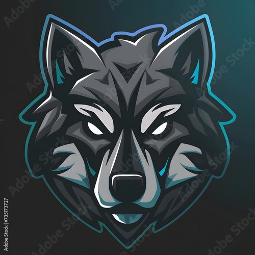 Wolf Head Logo Illustration, Wolf Logo Concept