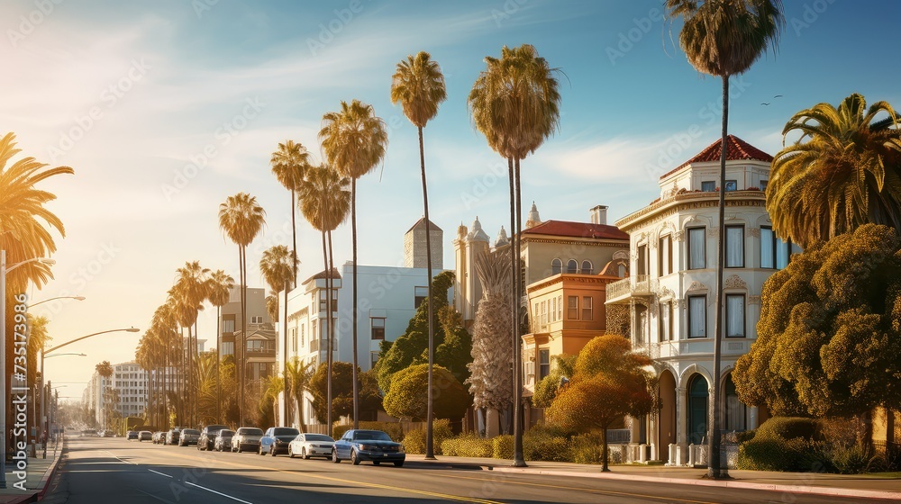 Fototapeta premium structures california buildings
