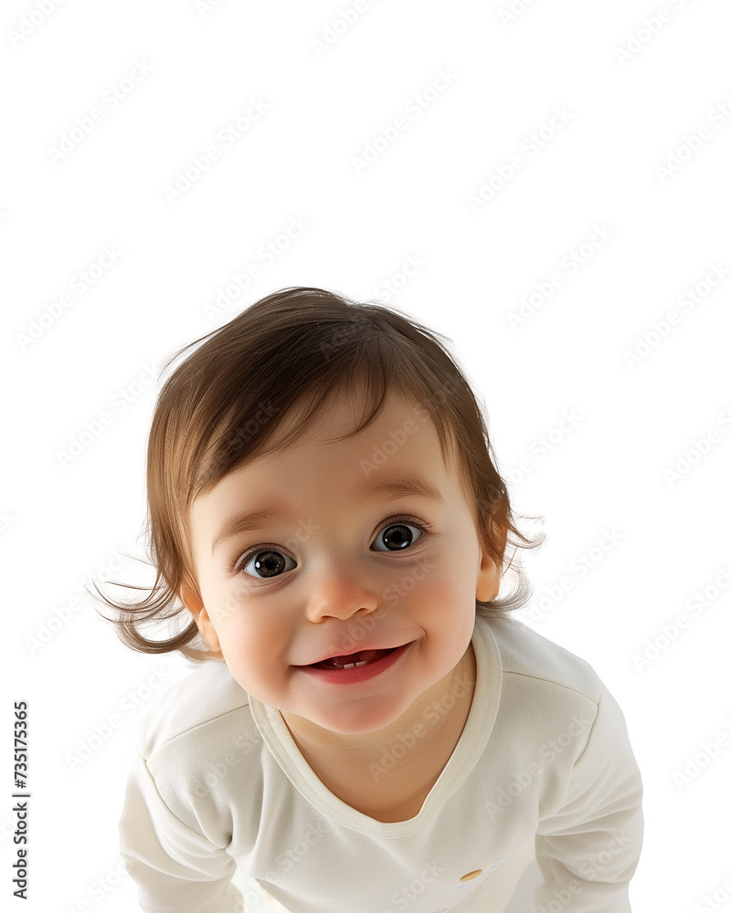 Portrait of a cute smiling baby, isolated on transparent background. Portrait of a cute smiling baby, isolated on transparent background.