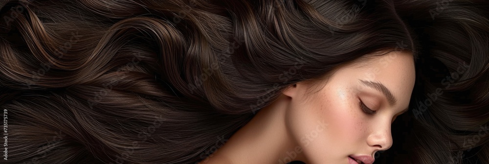 Elegant woman with Hollywood hairstyle Elegant woman with Hollywood hairstyle