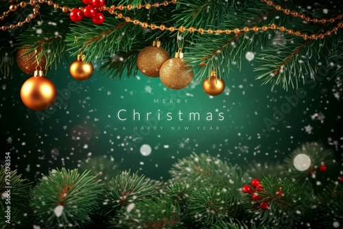Merry Christmas Happy New Year Wallpaper 9