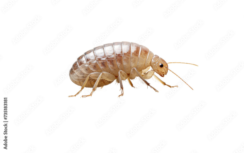 Stone and Flea Encounter isolated on transparent Background Stone and Flea Encounter isolated on transparent Background
