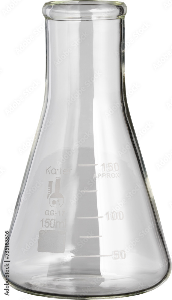 Photography A premium isolated beaker with transparency