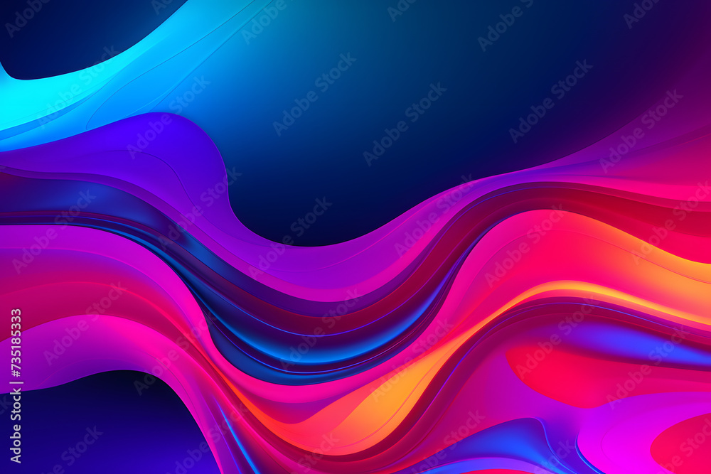 Vibrant Abstract Color Waves. Vibrant Abstract Color Waves.