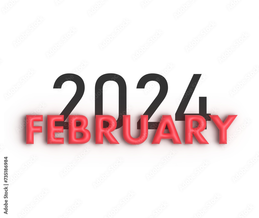 3d render of a year sign