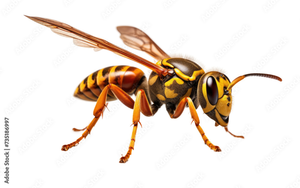 Hornet at stone isolated on transparent Background Hornet at stone isolated on transparent Background