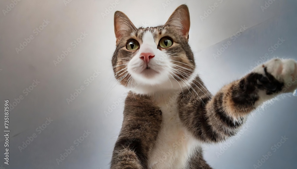Obraz premium Generated image cat taking selfie