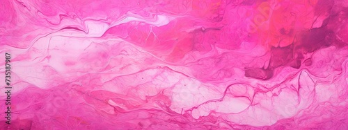 Bright pink background texture on grunge paper. Abstract magenta magic marble textured background for trendy, beauty