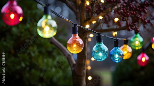 festive holiday lights string