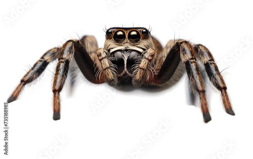 Jumping spider isolated on transparent Background