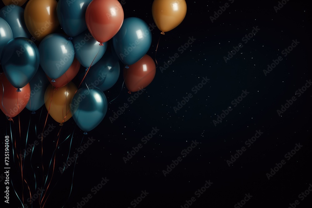 Birthday background theme Festival, holiday, party, or event backdrop with a place for text. Ai generated