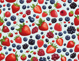 Berries Trio on Transparent Background