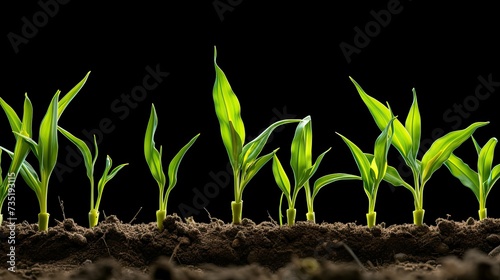 planting corn stages photo
