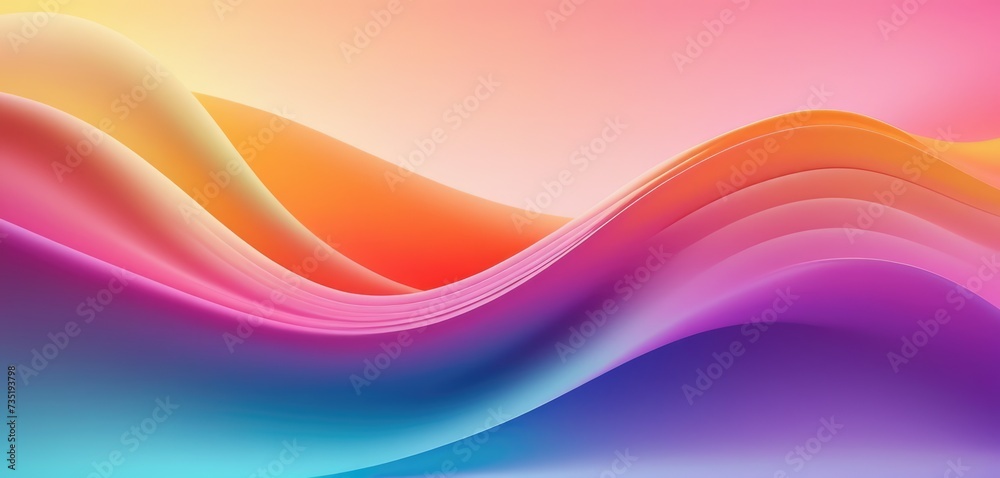 Soft wave colorful gradient wave Soft wave colorful gradient wave
