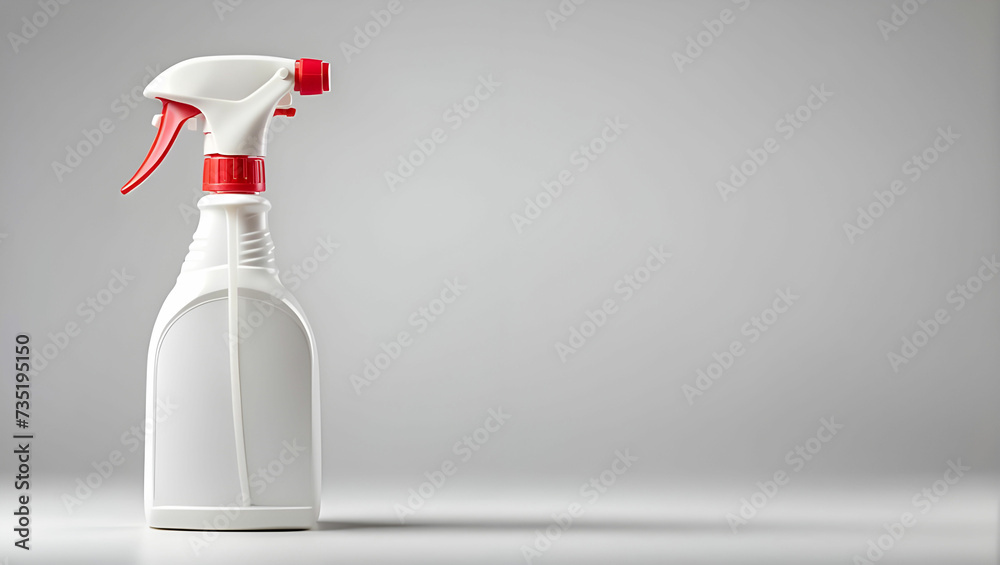 Blank cleaning spray bottle on white background Blank cleaning spray bottle on white background