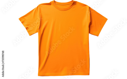 Tangerine Shirt isolated on transparent Background