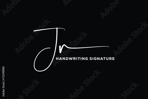  JR initials Handwriting signature logo. JR Hand drawn Calligraphy lettering Vector. JR letter real estate, beauty, photography letter logo design.