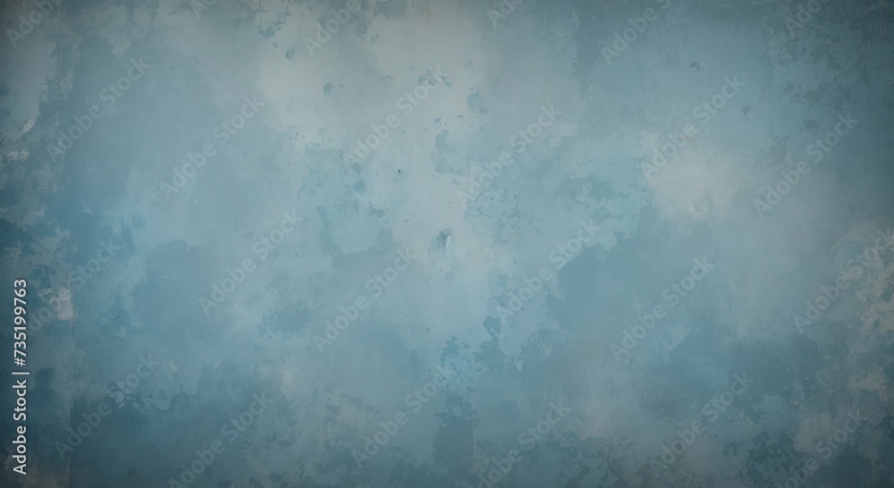 Blue grunge background, distressed textured old pattern backdrop