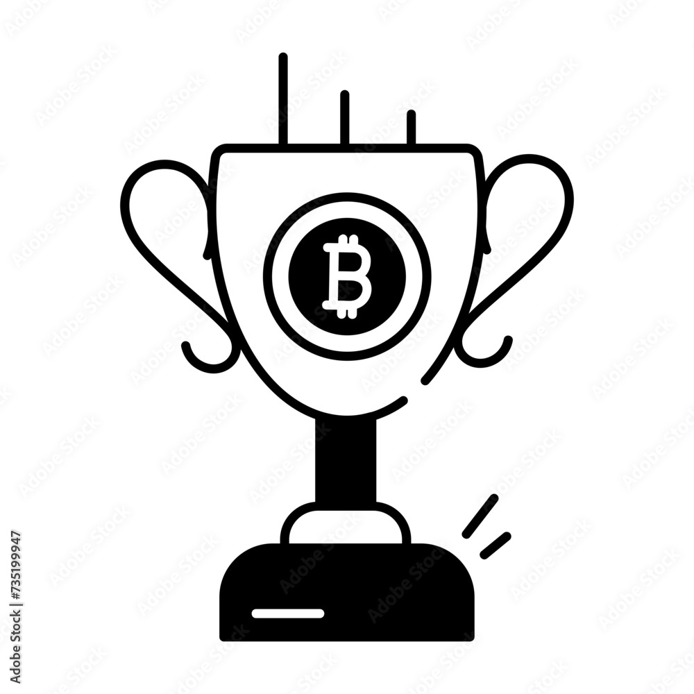 Blockchain Currencies Linear icon Blockchain Currencies Linear icon