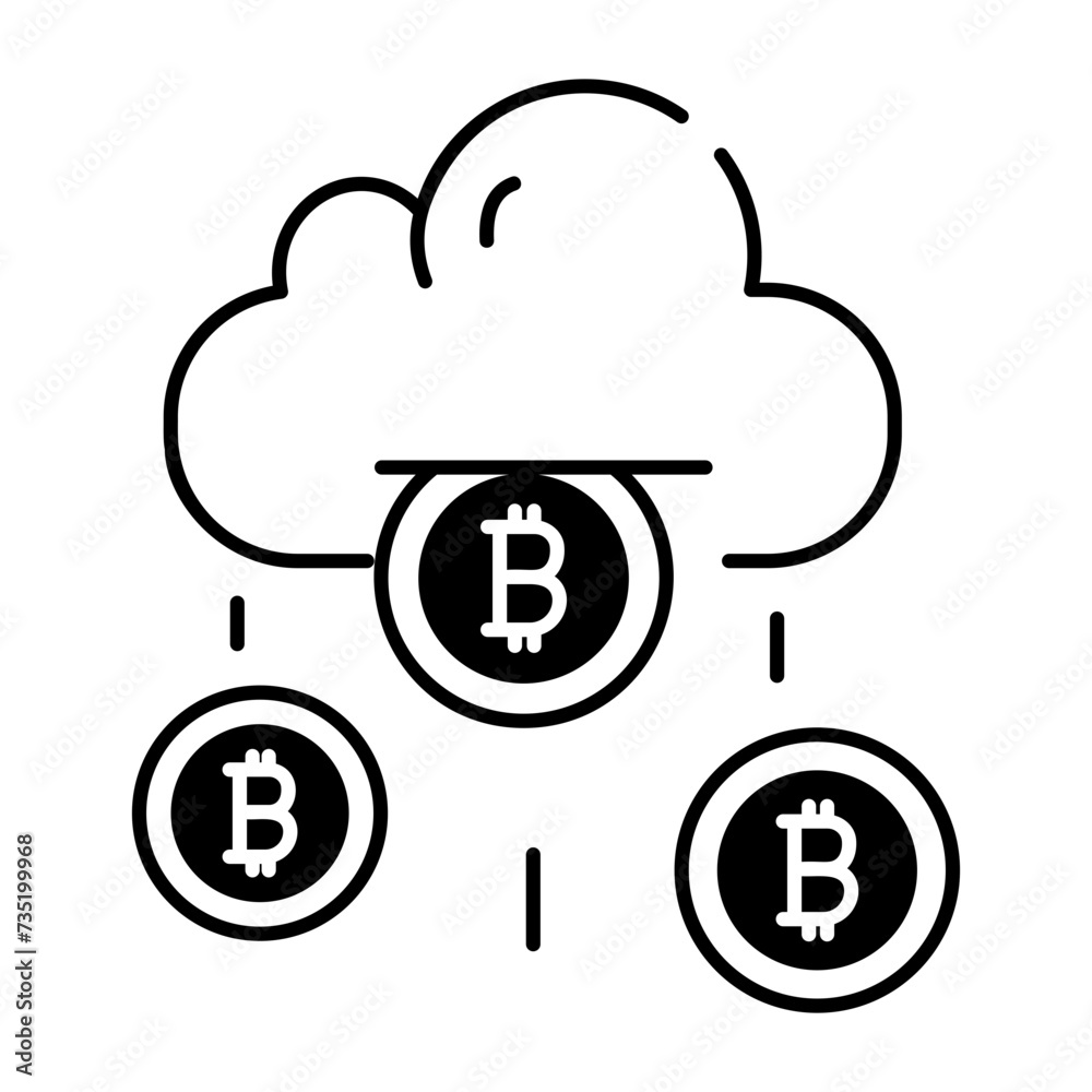 Cryptocurrency Industry Icon Cryptocurrency Industry Icon