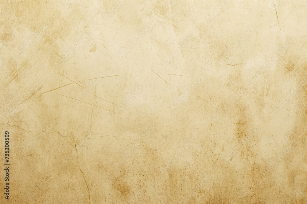 Vintage Cream Background: Abstract Pastel Gold Gradient with Parchment Texture