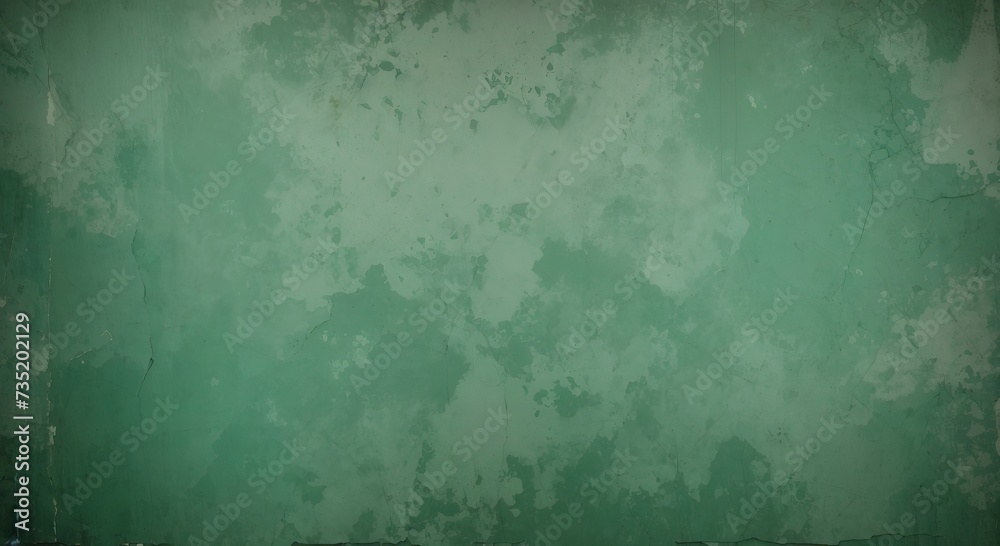 Obraz premium Green grunge background, distressed textured old pattern backdrop