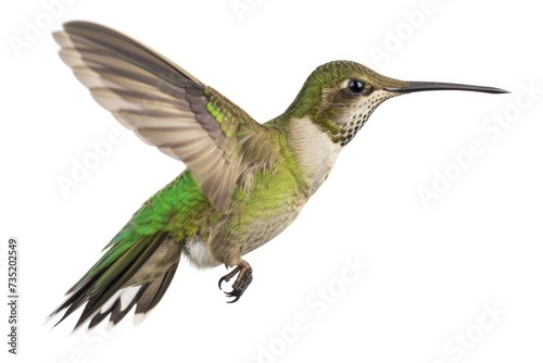 A stunning image of a hummingbird in mid-flight, showcasing its vibrant feathers and spread wings. Perfect for nature enthusiasts and bird lovers.