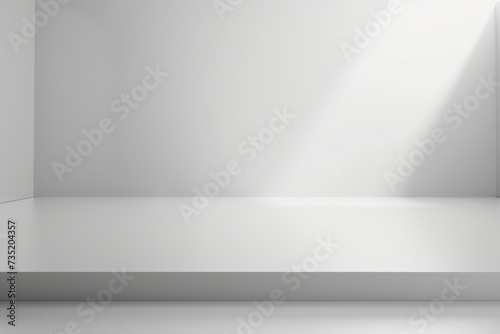 Wallpaper Mural A white room with a white floor and a window. Suitable for interior design projects or architectural concepts Torontodigital.ca