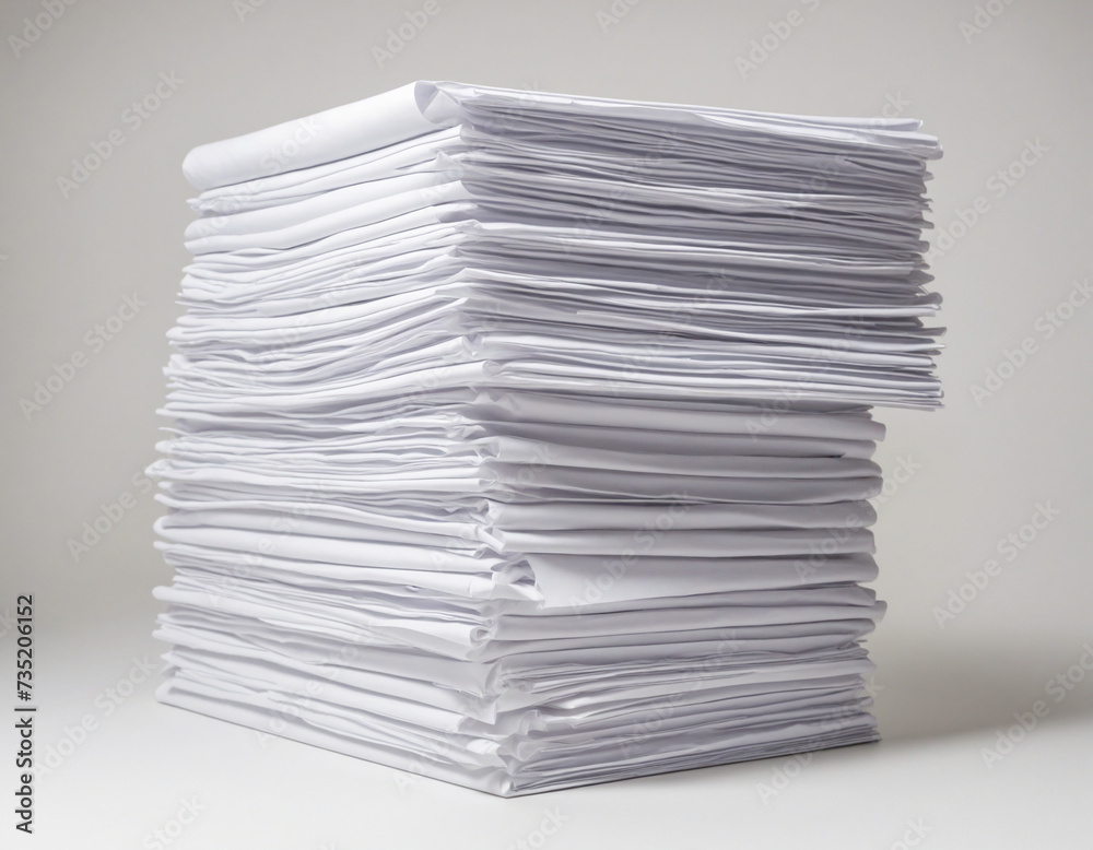 Pile of blank sheets of paper Pile of blank sheets of paper