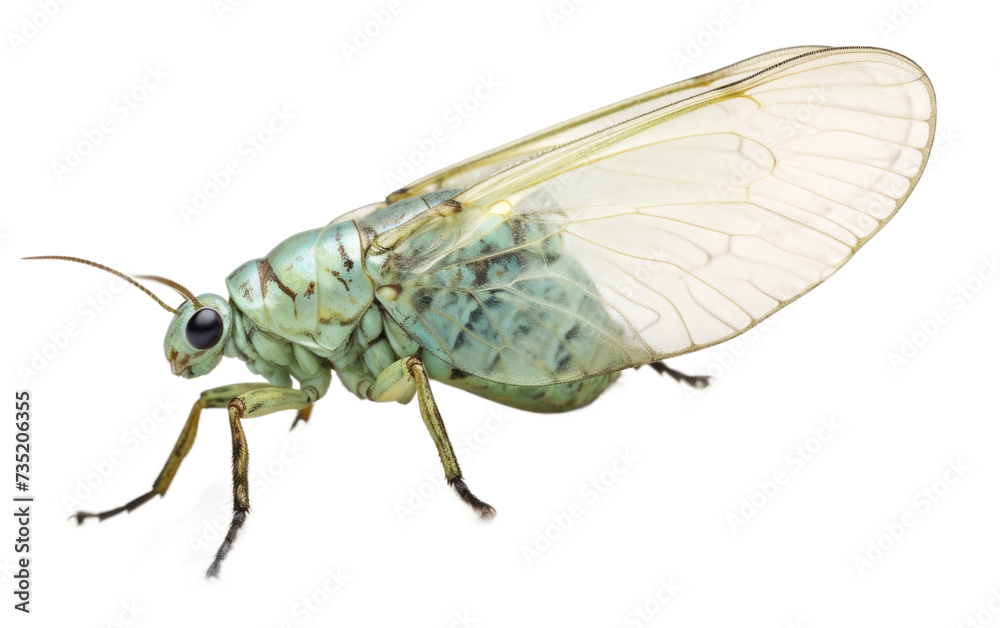 Fototapeta premium Stone-Set Planthopper isolated on transparent Background