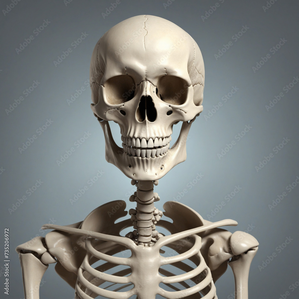 Cheerful Smiling Skeleton Skull Cutout on Transparent Background Cheerful Smiling Skeleton Skull Cutout on Transparent Background