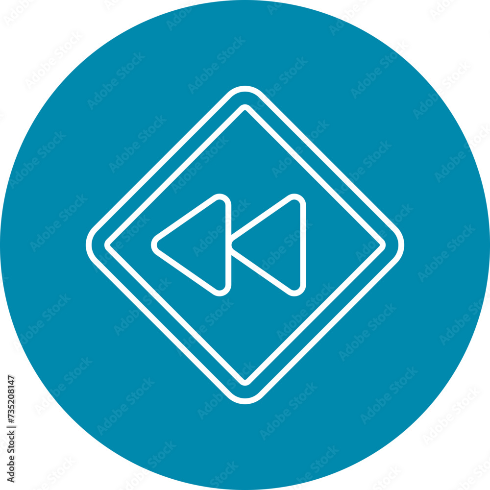 Backward Line Circle Icon For Personal And Commercial Use Backward Line Circle Icon For Personal And Commercial Use