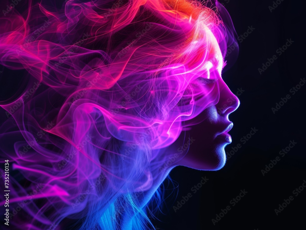 Girl in Neon Smoke Girl in Neon Smoke