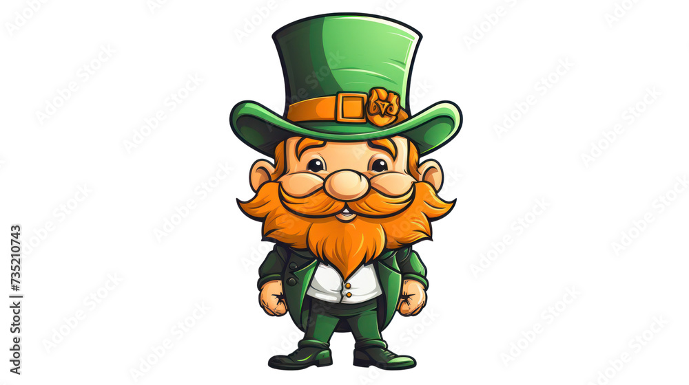 St. Patricks day leprechaun, isolated on white background, png St. Patricks day leprechaun, isolated on white background, png