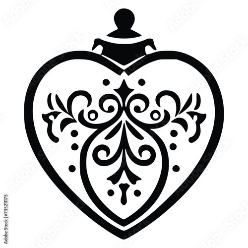 ornament vector, icon, black 
