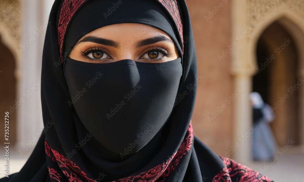 Culturally Inspired: Arabian Niqab Beauty in Modern Brilliance Culturally Inspired: Arabian Niqab Beauty in Modern Brilliance