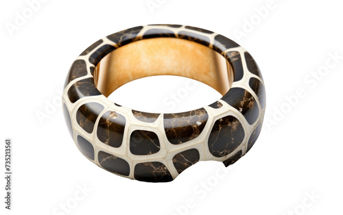 Ring Crafted with Septarian Stone isolated on transparent Background photo