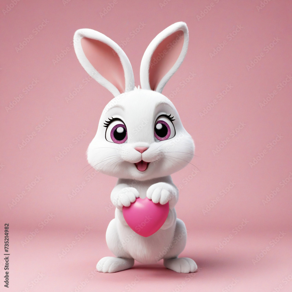 Bunny Animated Rabbit Symbol Bunny Animated Rabbit Symbol