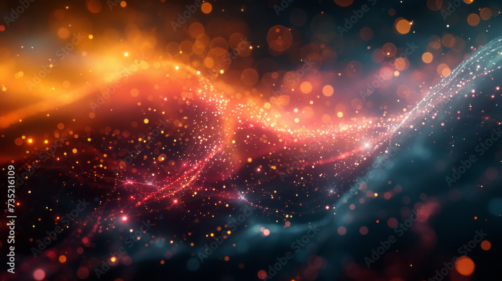 Obraz premium Abstract network and data speed ,generative ai