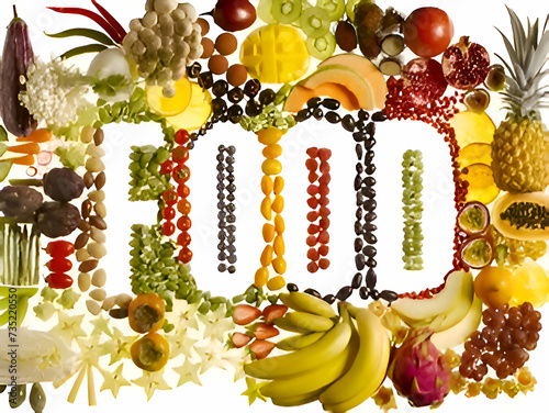 new year background with fruits