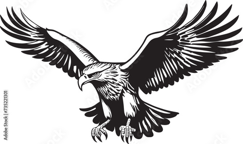 Flying Eagle Illustration