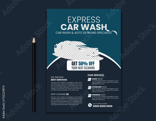 Car Wash Flyer Design Template 