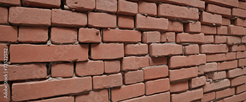 Vintage red bricks removed