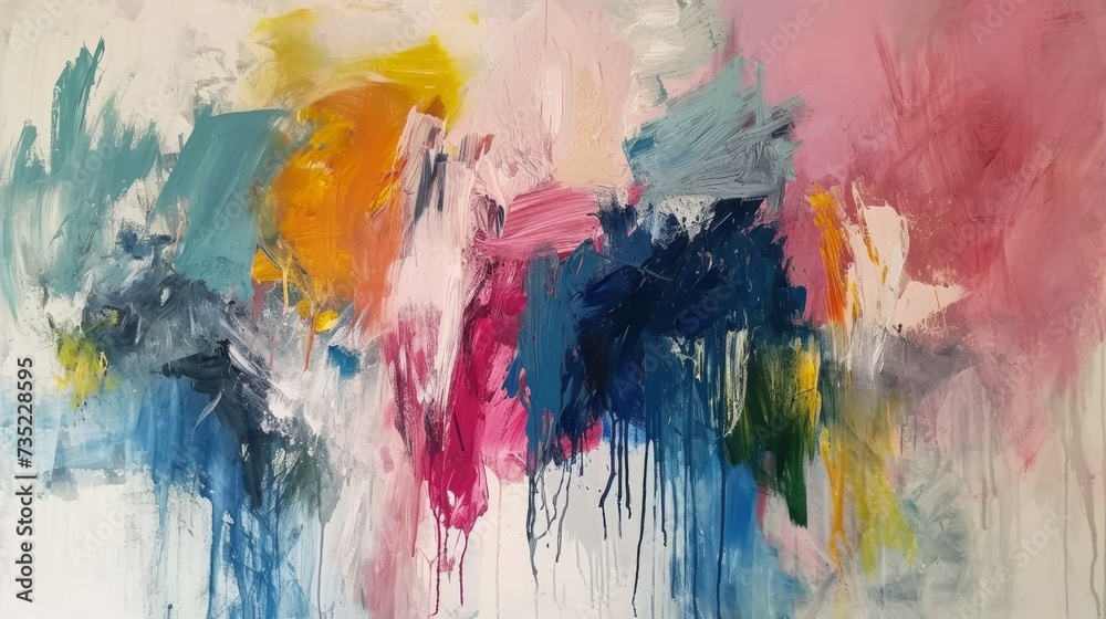 Painting abstract background. Colorful brushstrokes of paint Painting abstract background. Colorful brushstrokes of paint