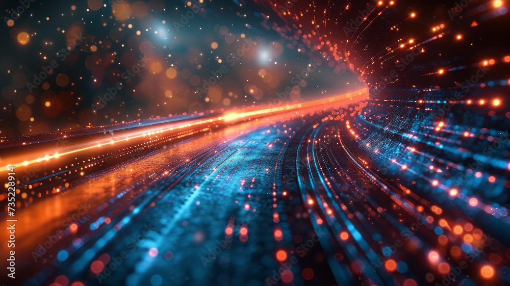 Abstract network and data speed ,generative ai Abstract network and data speed ,generative ai