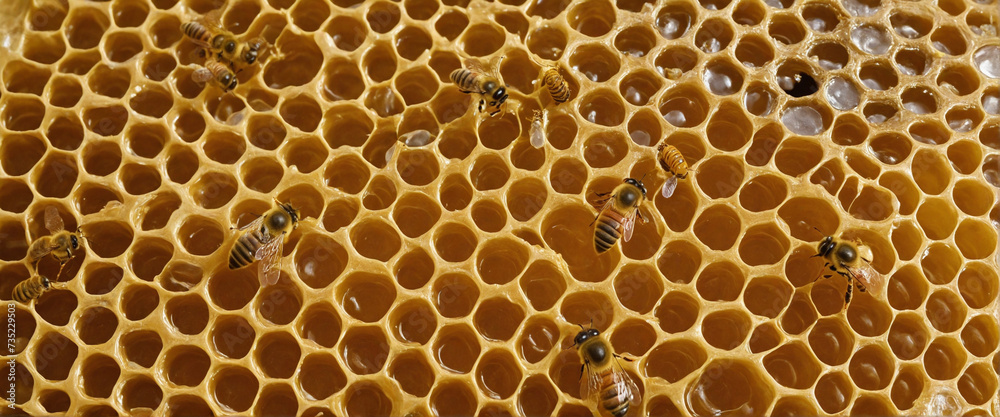Transparent Background Honeycomb Border