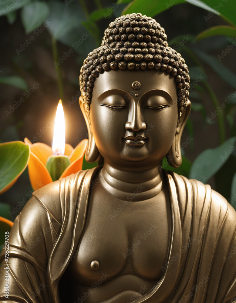 Golden hour Buddha statue viewing Golden hour Buddha statue viewing